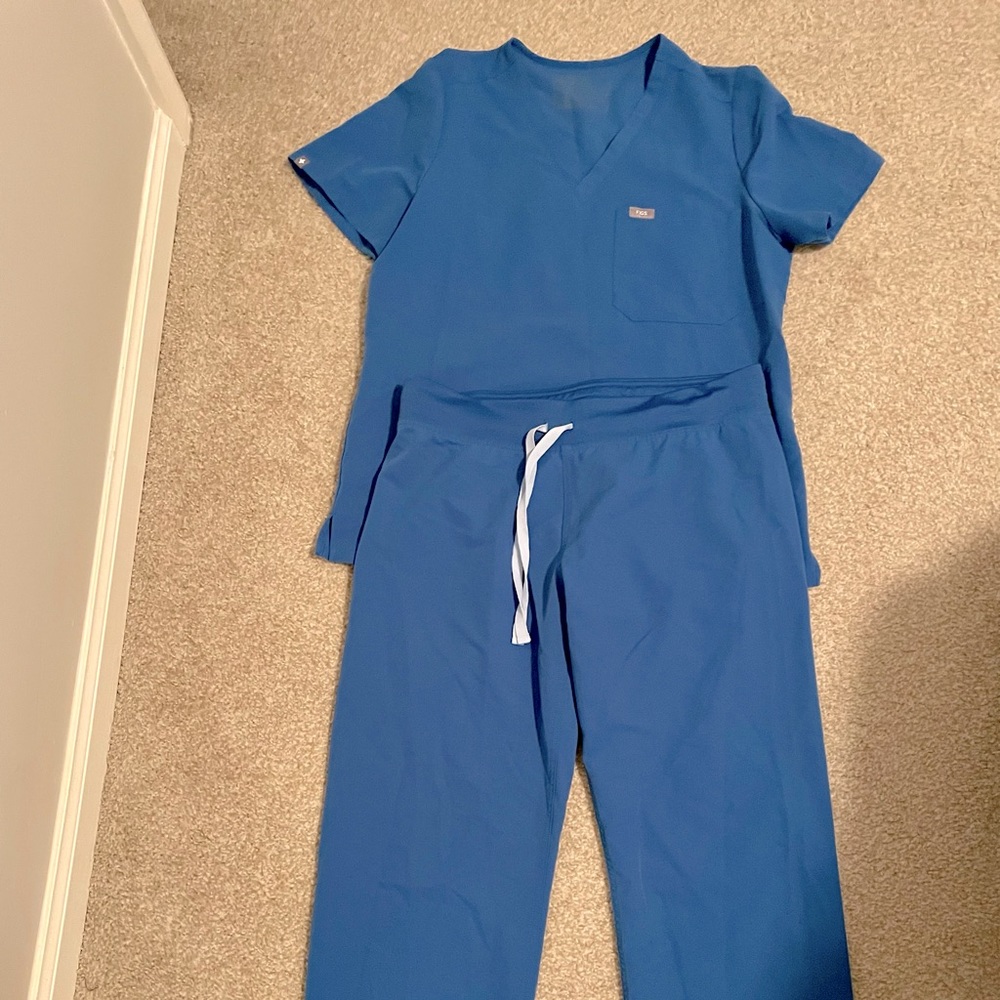 Women’s Blue Figs Scrubs.